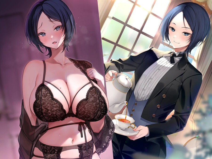 마요치키) 봉사하겠다면서 야한 요구는 안 받아들이는 집사 이미지 2