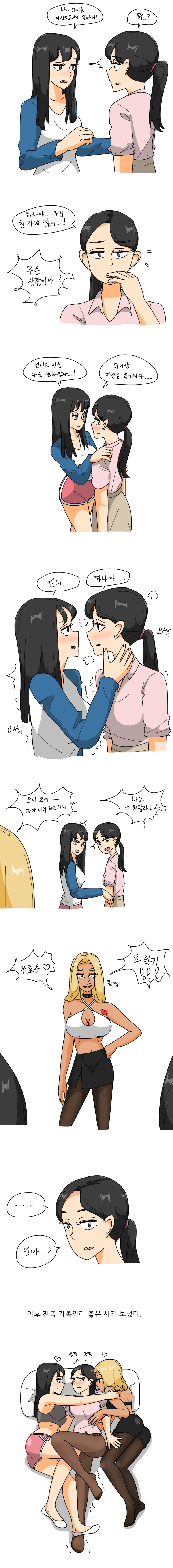 어흐한 유전을 확실하게 받은 세자매.jpg 이미지 2