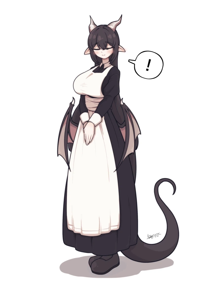 흑발 거유 장신 드래곤 메이드가 집착하는.manwha_17.webp