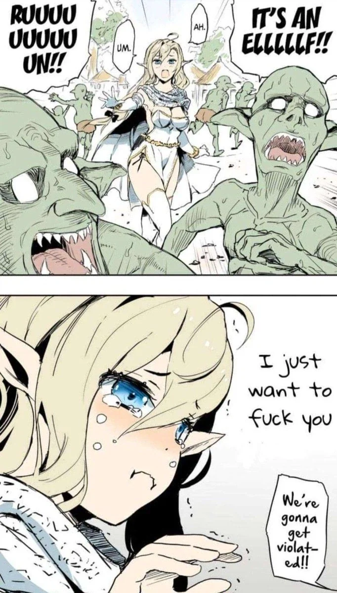 오크 포로 고문하는 엘프 만화.manhaw 이미지 6
