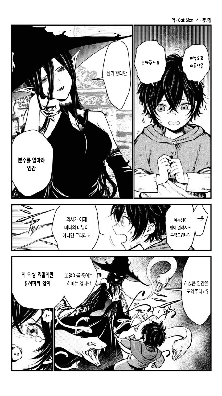 마녀쨩에게 한눈에 반한 만화 이미지 2