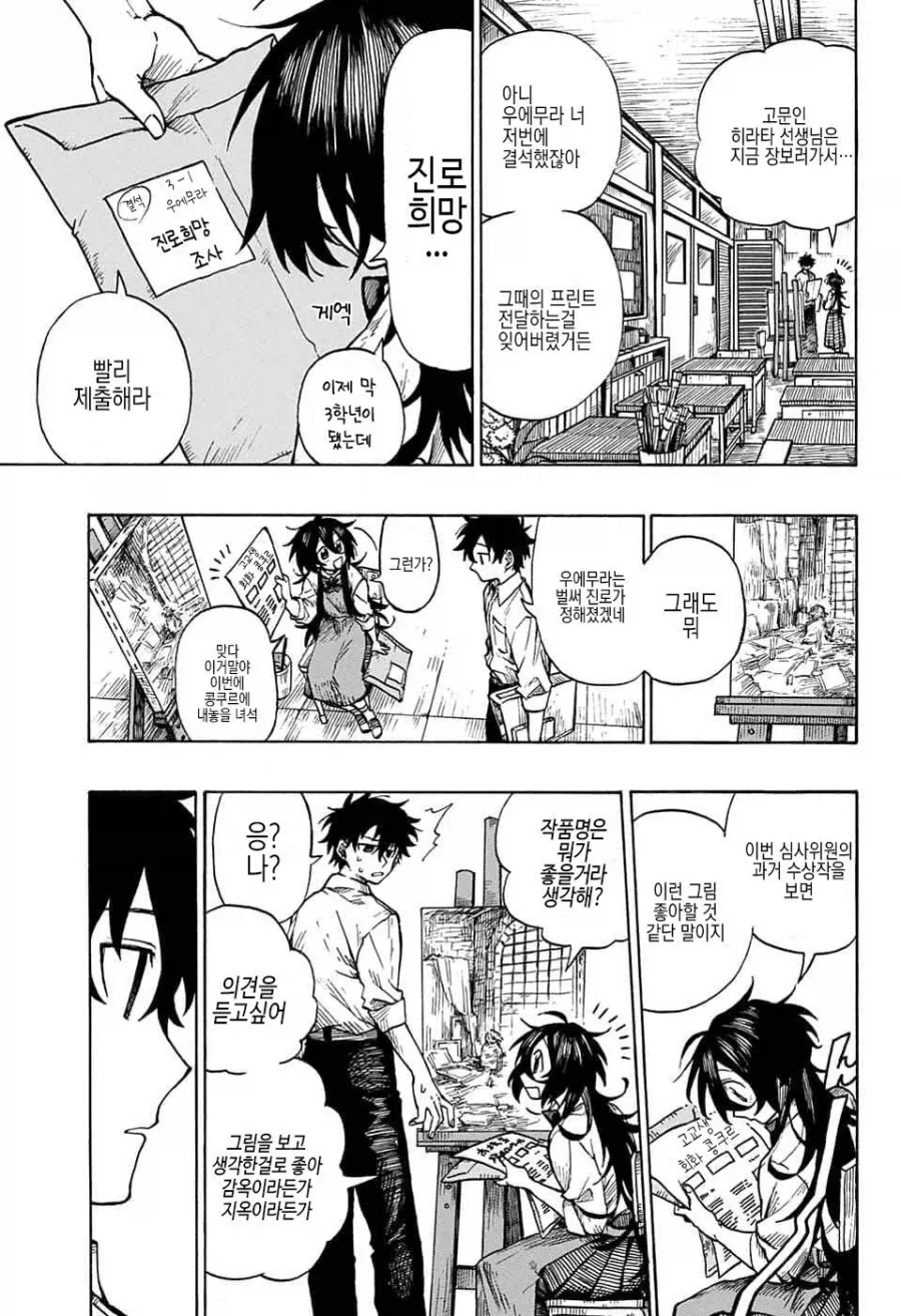 화가, 자신의 그림작품에 살해당하다.manga - 이미지 3