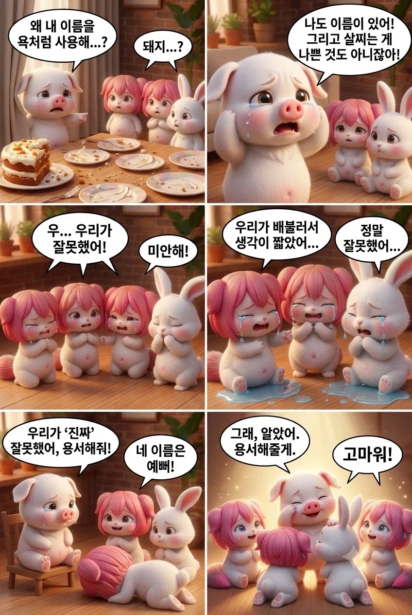 AI) 재미나이로 만든 돼지 만화 - 이미지 5