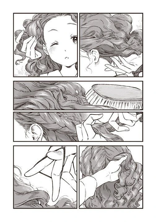 곱슬머리가 마음에 안드는 여자아이 만화.manga - 이미지 5