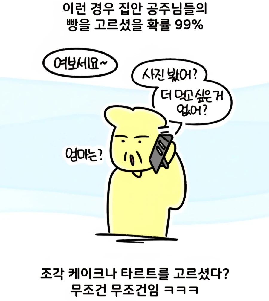 큰손 아저씨가 빵을 많이 사가는 만화 - 이미지 3