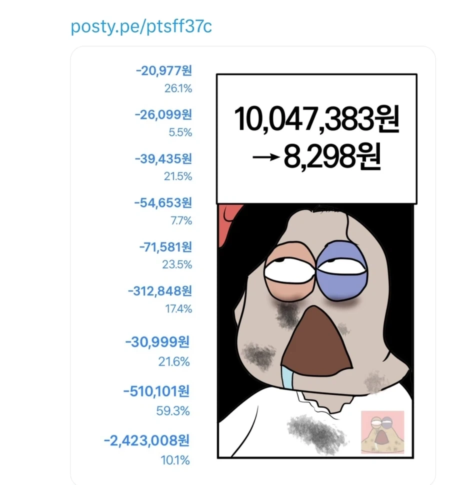 주식) 이럴때 어울리는 주식만화 대표 이미지