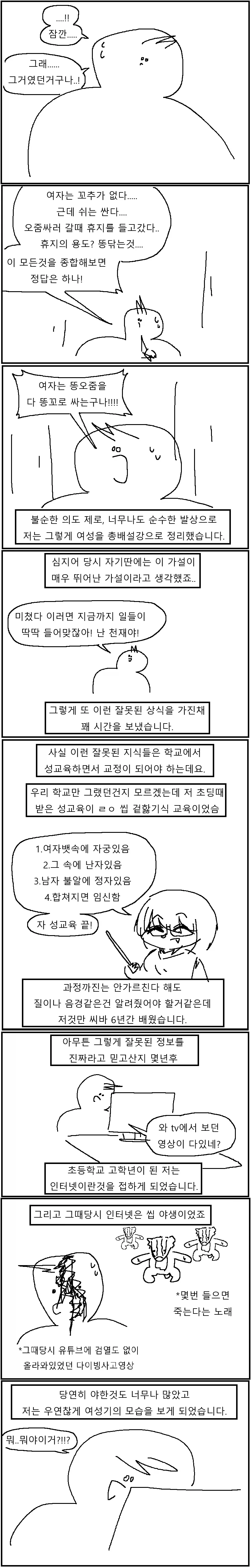어린시절 여ㅅㄱ에 대해 심한 오해를 했던 썰만화!!!.manwha - 이미지 4