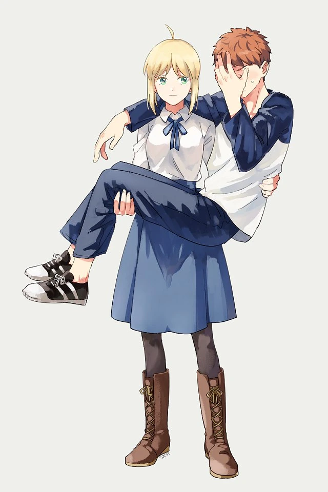 [fate]공주님안기 하는 만화