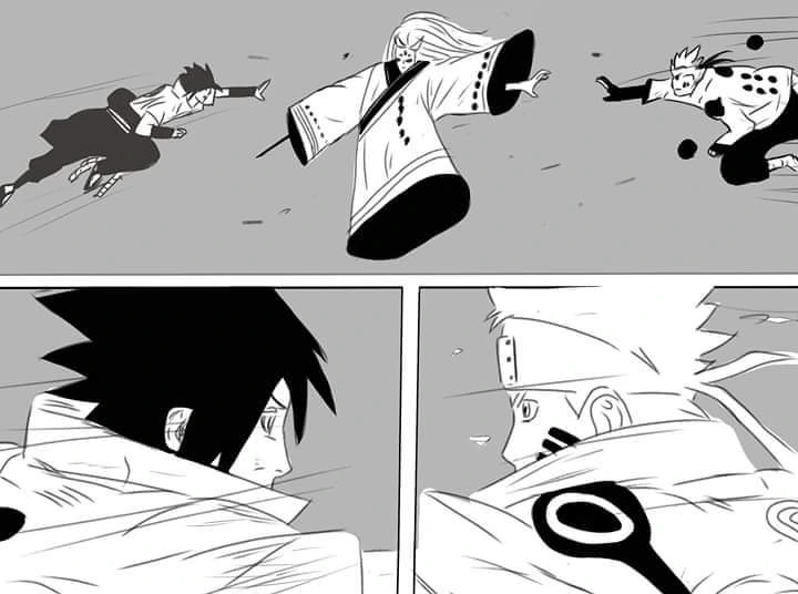 나루토) 최종보스와 싸우는 manga