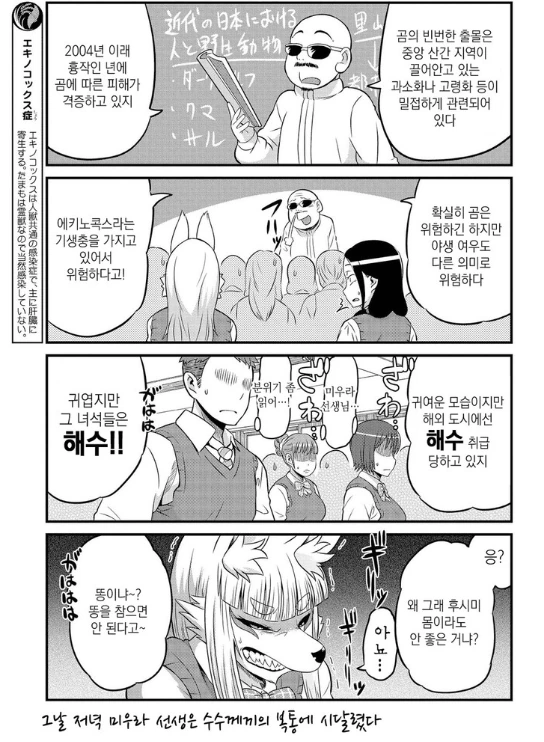 여우 여고생이 빡치는 만화