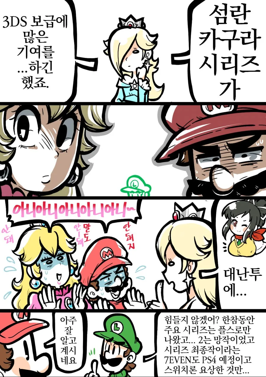 대난투 신캐 예상하는 만화.manwha