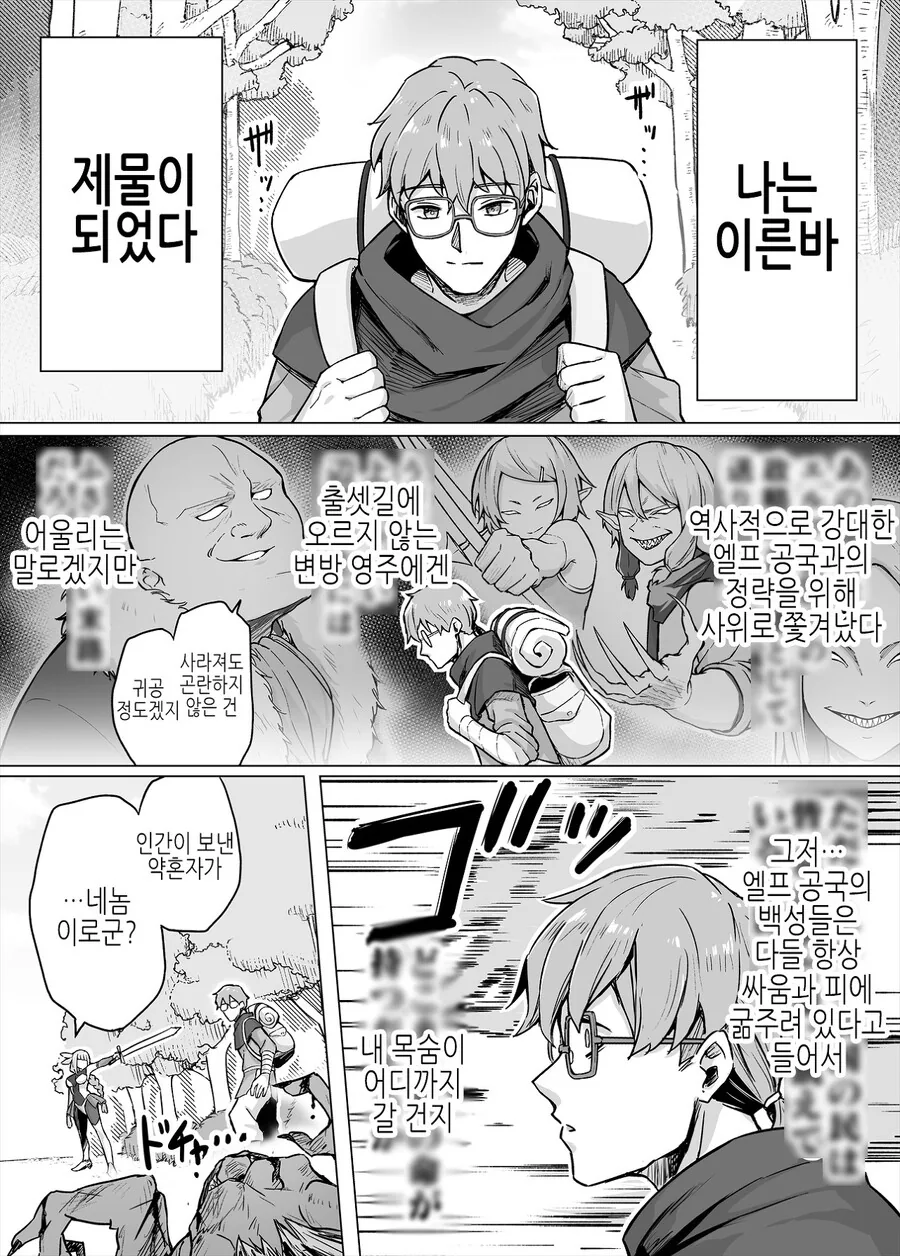 엘프와 정략결혼하는 만화