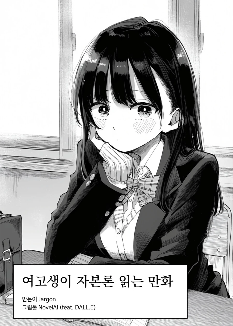 AI가 그린 여고생이 자본론 읽는 만화.Manhwa