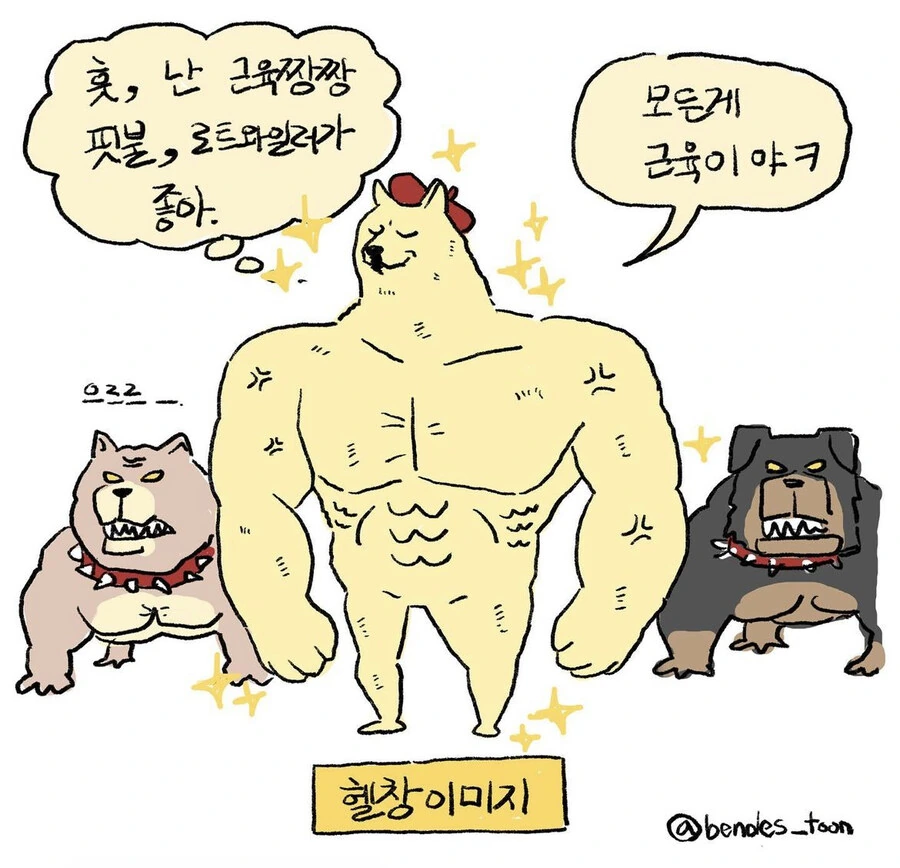 헬창 이미지와 실제 헬창의 생각.manwha - 이미지 4