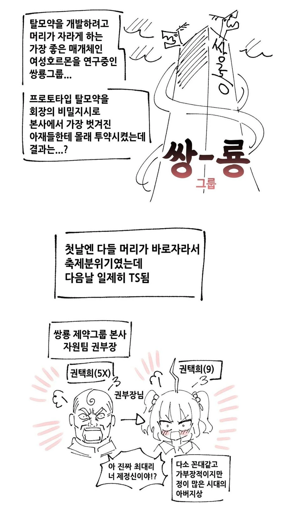 효과적인 탈모약 개발한.manhwa