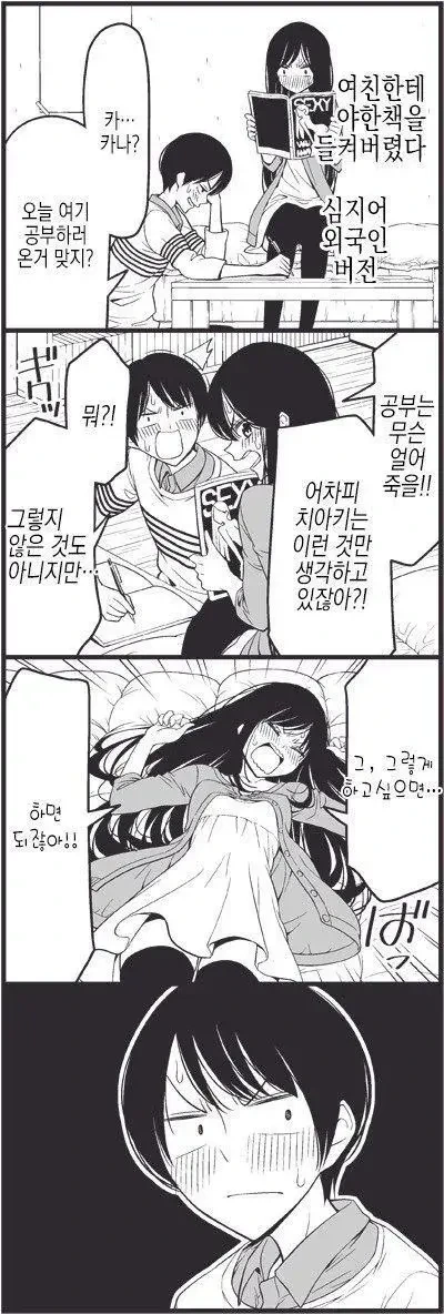 남친 집에 놀러가서 순애하는 만화
