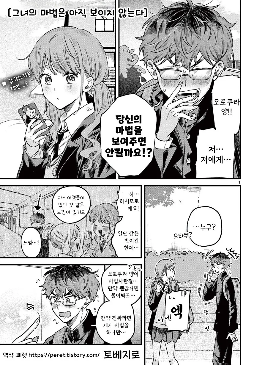 그녀의 마법은 아직 보이지 않는다 만화