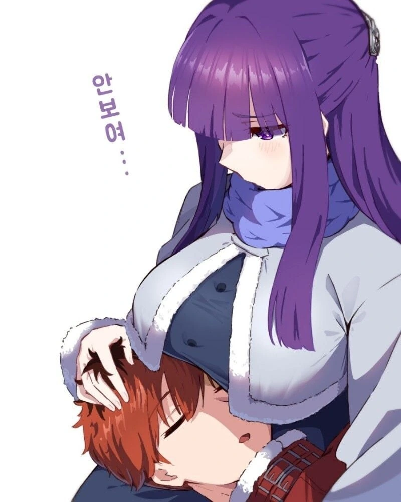 (프리렌)왕찌찌 마법사와 꽁냥꽁냥거리는 도끼남 manhwa - 이미지 9