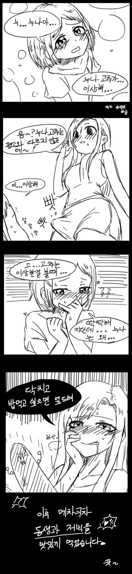 ㅎㅂ)누나 ㄱㅊ가 이상한 만화