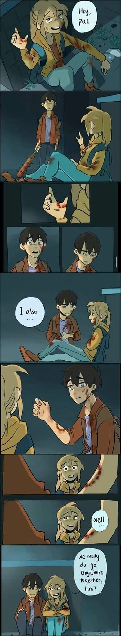 좀비 세상에서 소꿉친구 순애가 멸종하는 만화