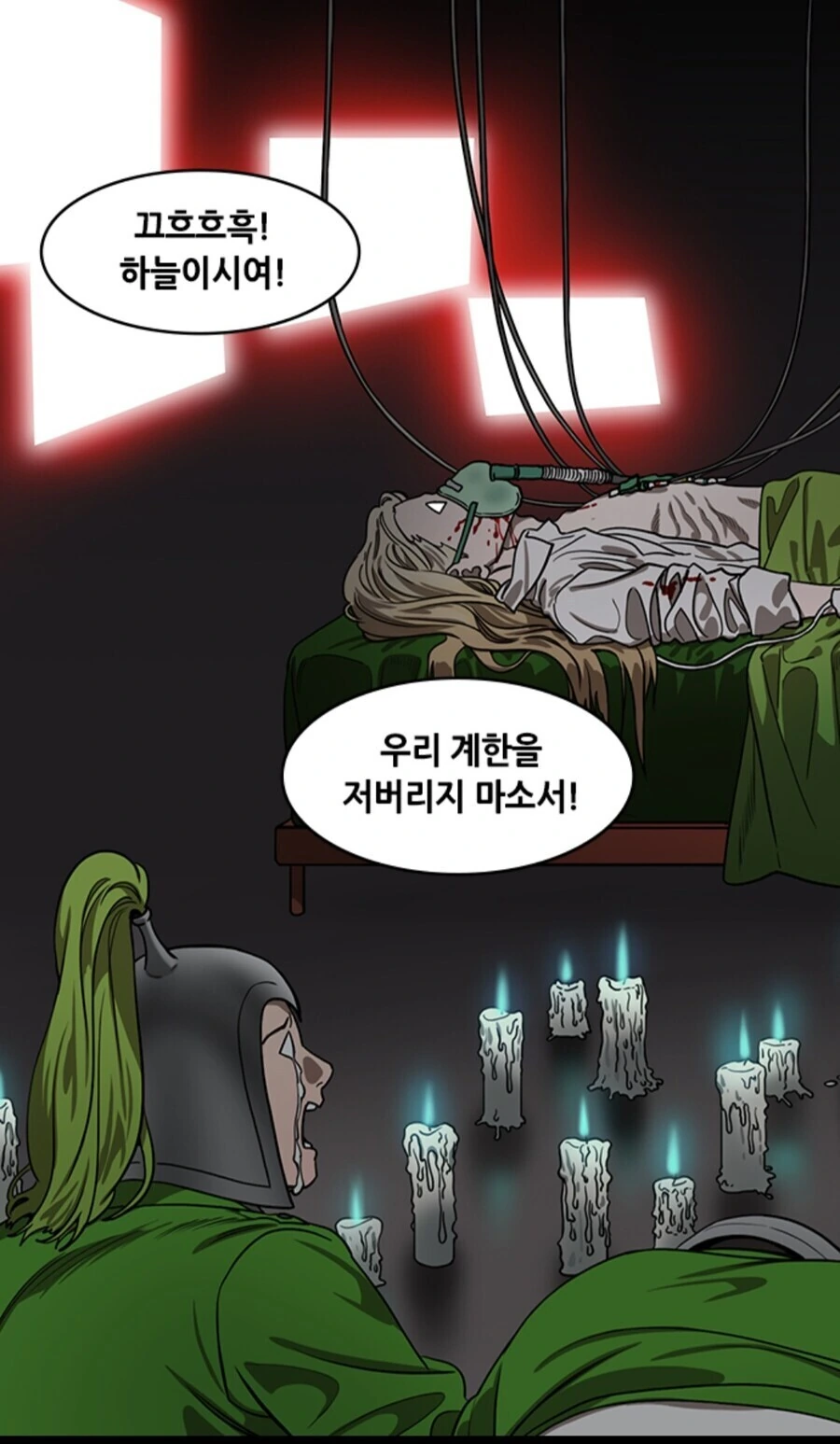삼국지) 어느 만화 속 제갈량의 죽기 직전 모습