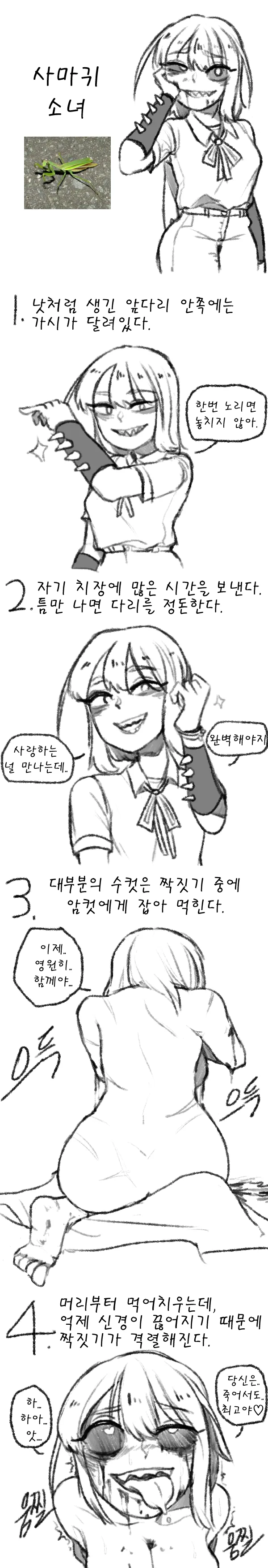 ㅎㅂ)여러가지 동물 여자아이들 알아보는 manga - 이미지 3