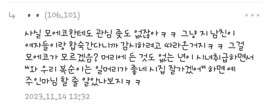 내마위) 현직 여고생이 쓴듯한 디시 댓글 - 이미지 4