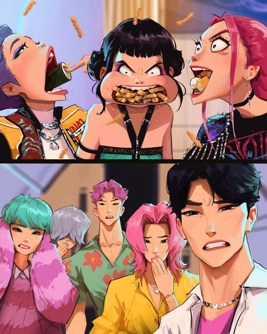 케데헌) 헌트릭스에 환멸한 사자보이스
