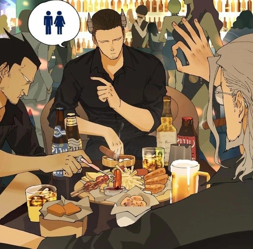 화장실에서 소변 보는.manhwa