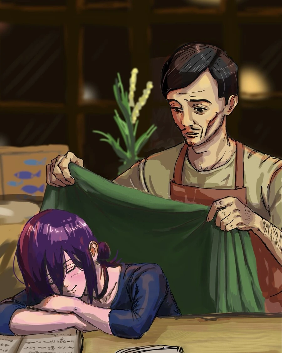 체인소맨)잠자는 레제 훈훈한 장면.jpg