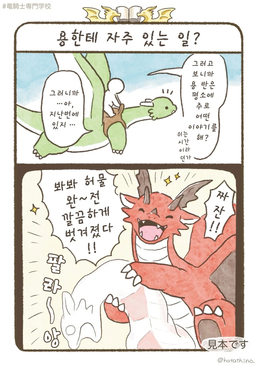 번역)용기사 전문학교, 용한테 자주 있는 일.manhwa