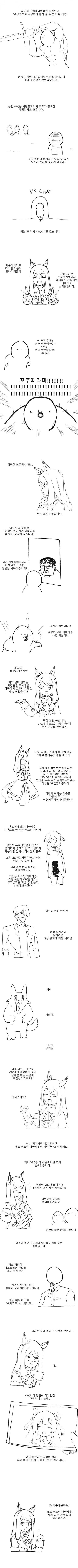 버츄얼 채팅 ㅇㅋ타락에 관한 만화.manhwa