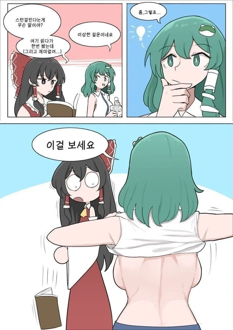 ㅎㅂ, 동방) 사나에가 빡통인 만화.jpg