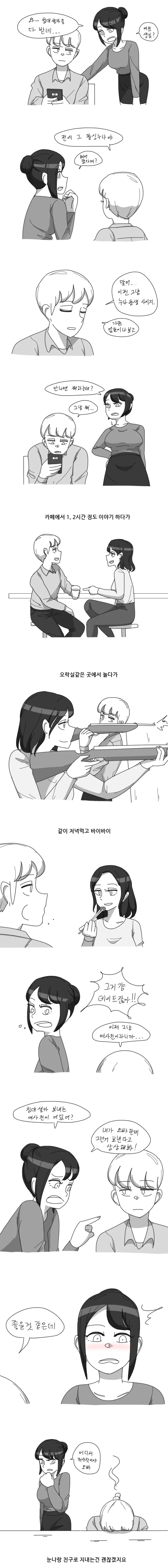 데자와) 여사친이랑 여사친 대화하는 manga