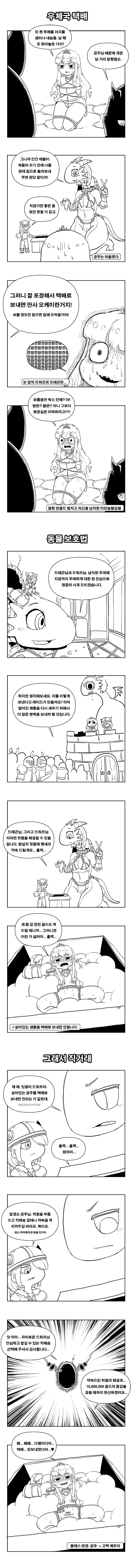 드워프와 드래곤이 공주를 납치한 만화 - 이미지 4