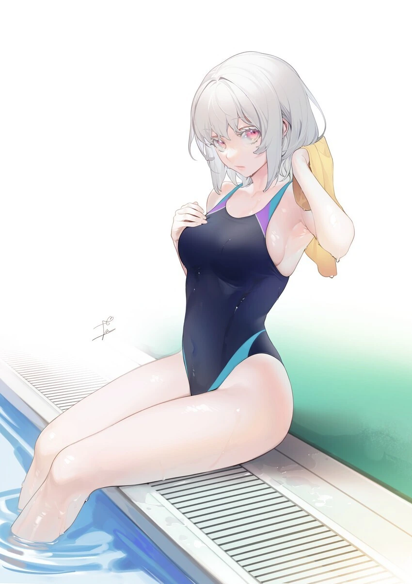 흑젖백젖) 경영 수영복