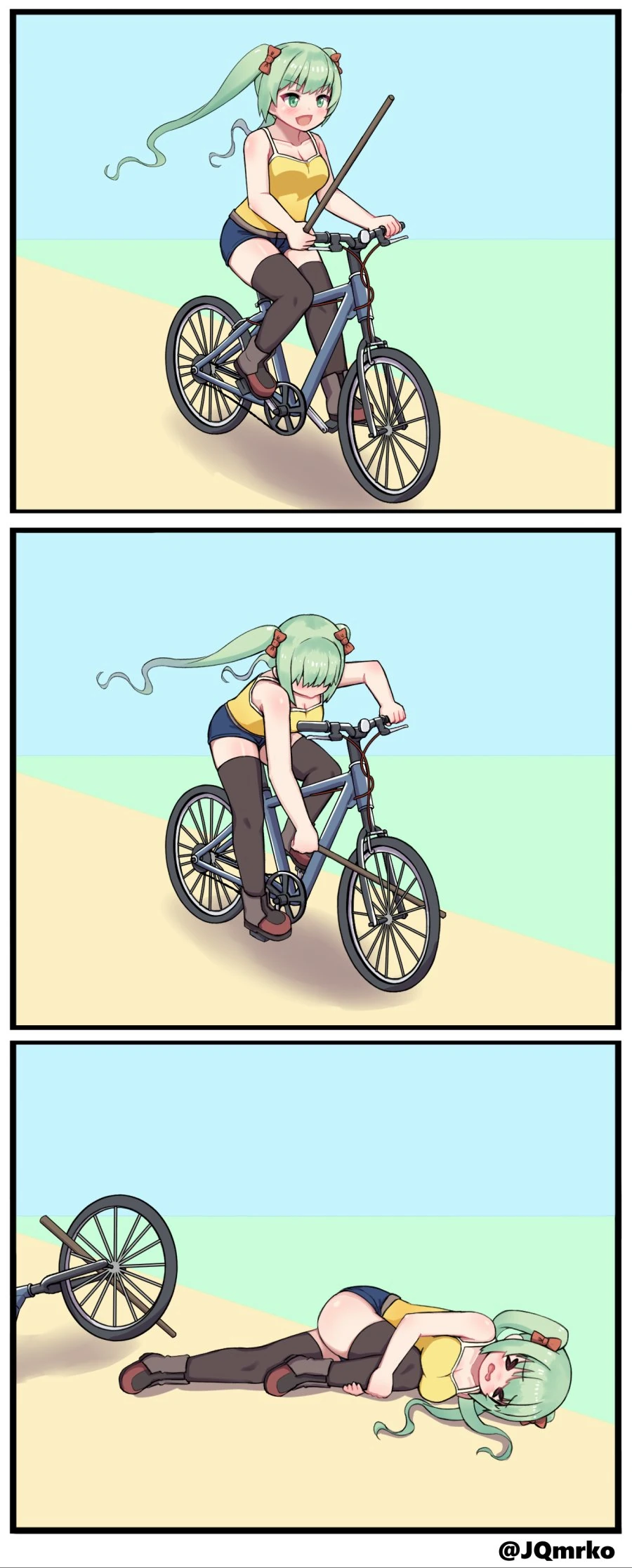 [소녀전선] 자전거 타는 우지챠 만화