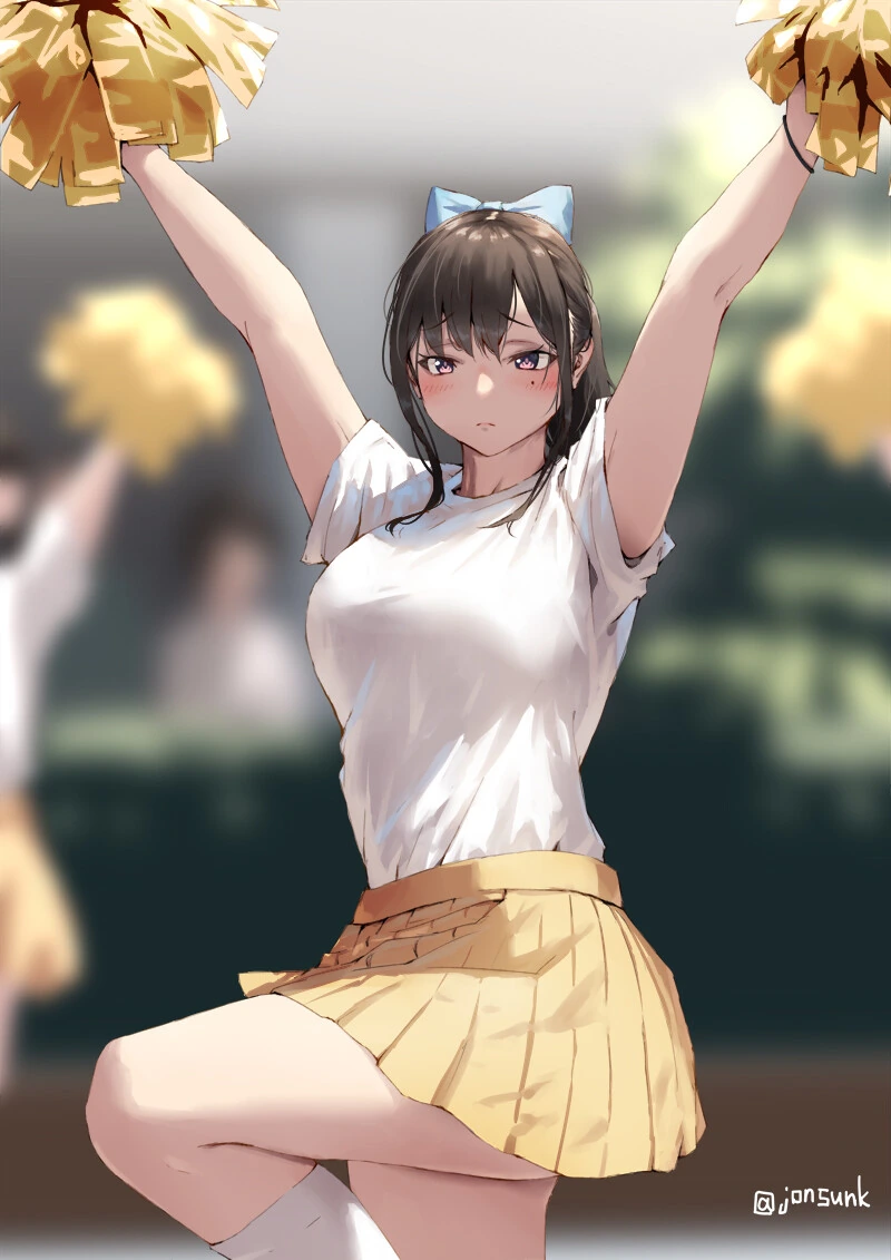 건강한 치어리딩하는 여고생들을 그린 작가님.manga - 이미지 6