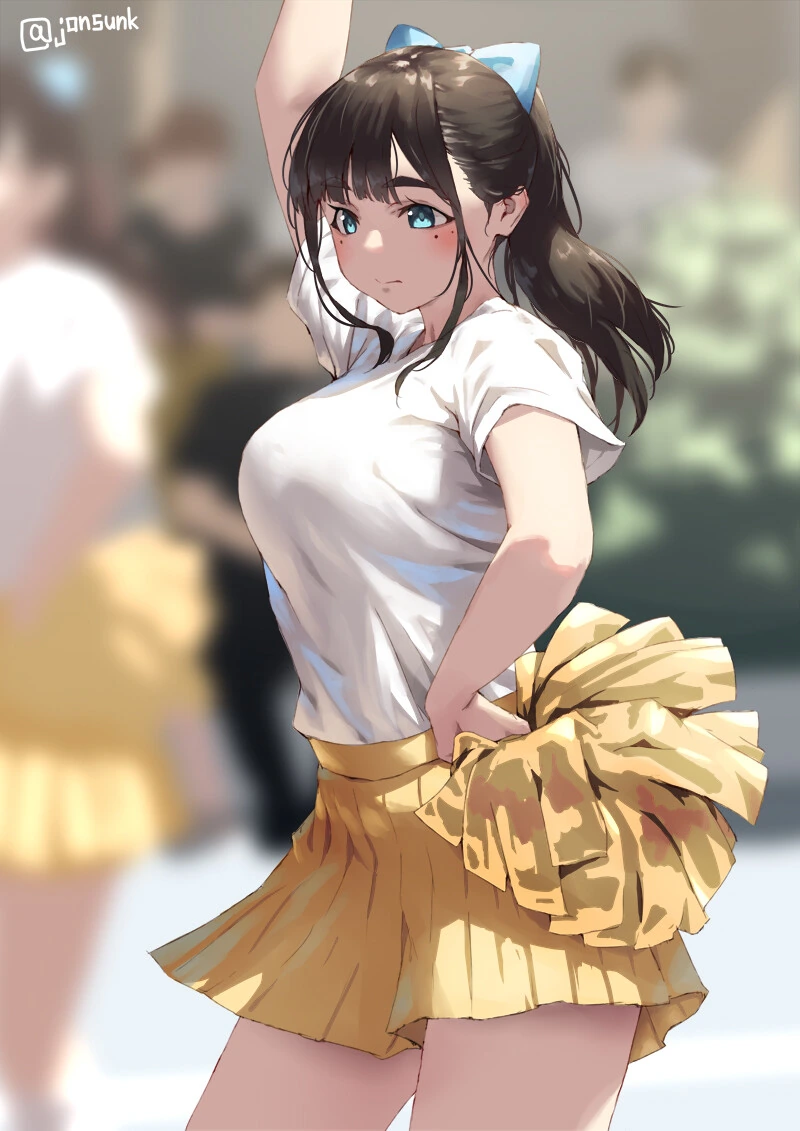건강한 치어리딩하는 여고생들을 그린 작가님.manga - 이미지 8