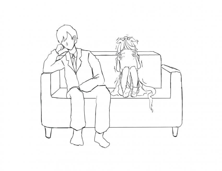 [말딸] 공포 영화를 보는 테이오 - 이미지 4