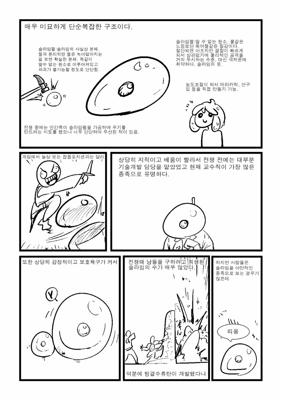 슬라임의 생태 만화 - 이미지 2