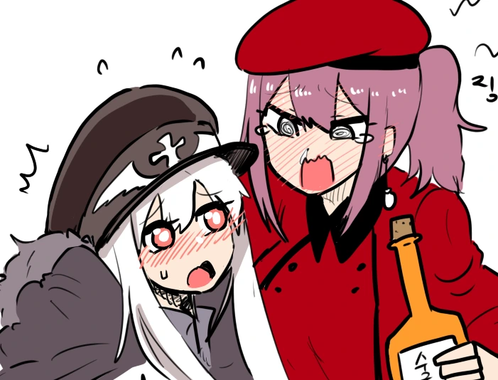 [소녀전선]만취한 지휘관언니와 카구팔이