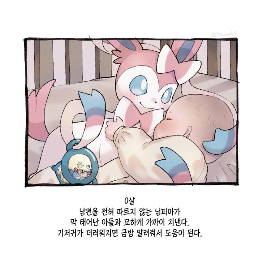 포켓몬) 님피아와 결혼하고 싶어하던 아들.MANHWA