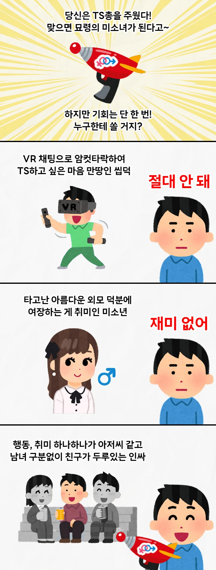 TS 광선총을 주운 후 할 행동.manga