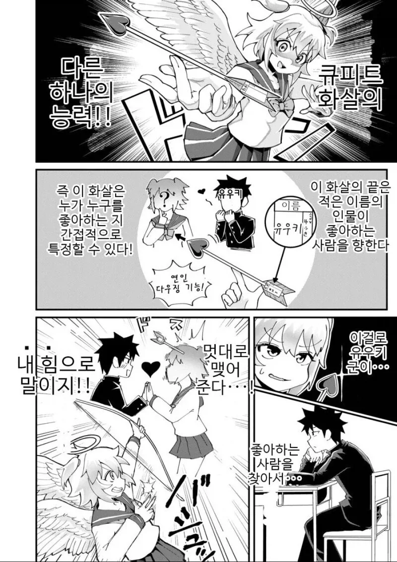 큐피드가 정체 들키고 화살 쏘려는 만와.manga - 이미지 6