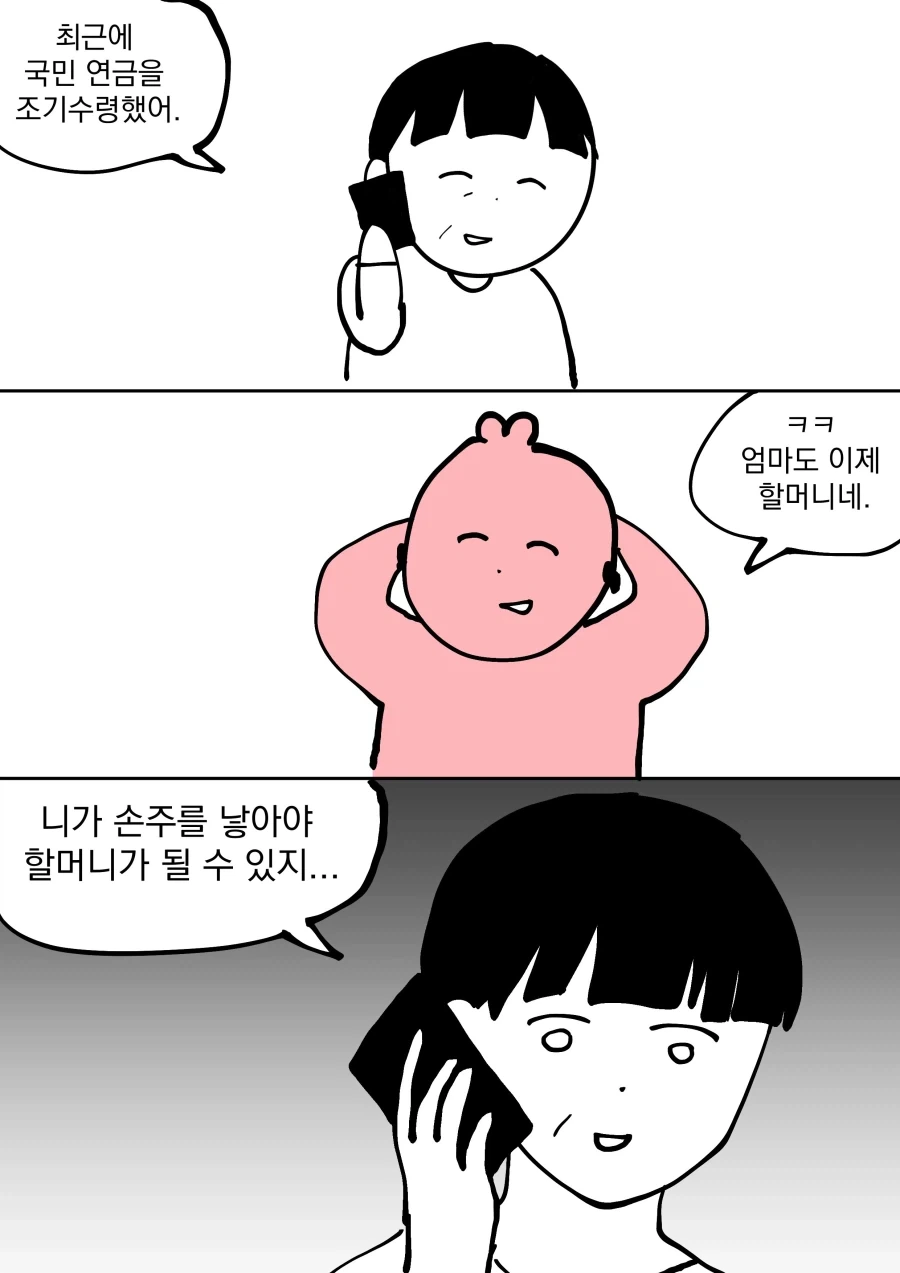 엄마랑 전화하다 뼈맞음.manwha