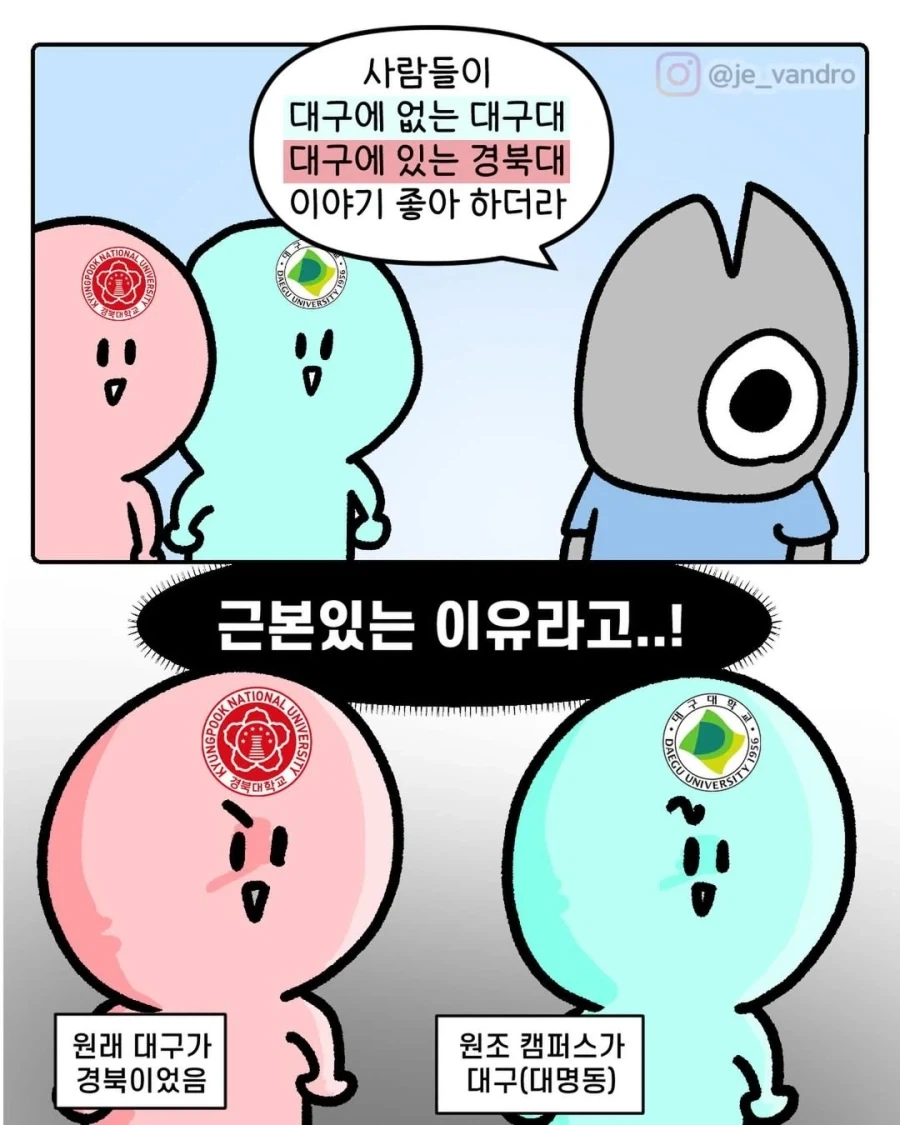 대구에 없는 대구대, 대구에 있는 경북대의 진실.manga
