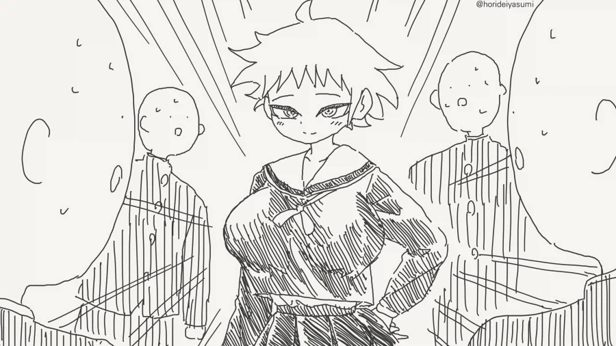 여자로 안보이는 동급생manga - 이미지 2