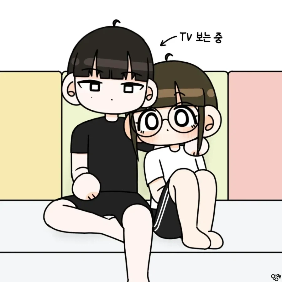 분리불안이 강한 여자친구.manhwa