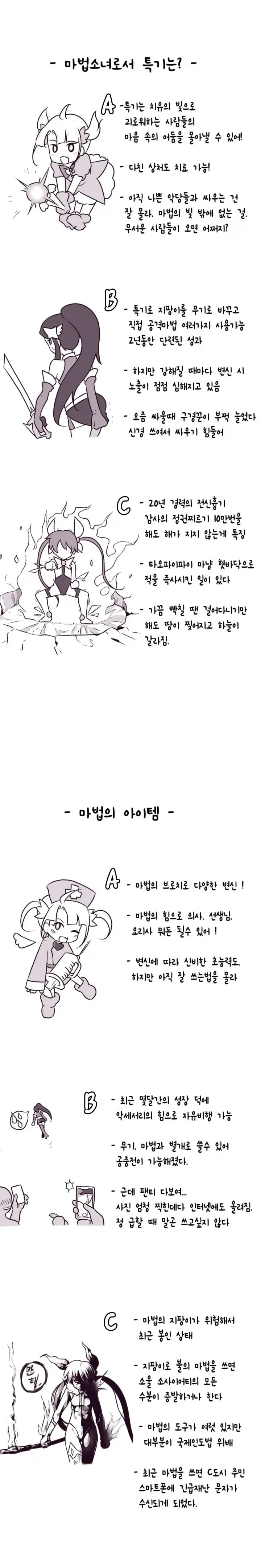 경력에 따른 마법소녀의 태도.manhwa - 이미지 2